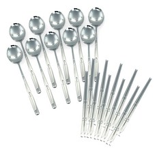 일진금속 샌딩 샤론 수저 10p, 1세트, 숟가락 10p + 젓가락 10p