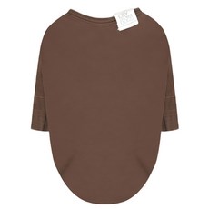 퍼피엔젤 반려동물용 데일리 7부소매 티셔츠, 227 Brown, 1개