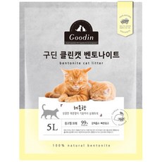 구딘 클린캣 고양이모래 레몬향 5L, 1개