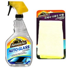 아머올 자동차용 유리세정제 650ml + 극세사 다용도타월, 1세트