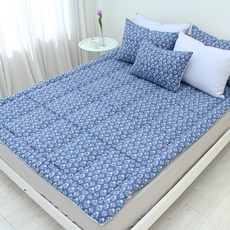 CHOUETTROOM 花紋床墊, 深藍色