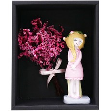 프리저브드 플라워 머리띠 소녀, GRF#024(핑크)