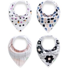 밀크맨베이비깅엄체크스카프빕