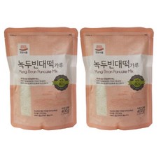 전원식품 녹두 빈대떡가루, 2개, 400g