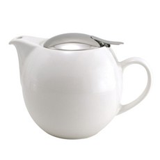 제로재팬 도자기 티포트 4인용, 화이트, 680ml, 1개 화이트 BBN-04WH
