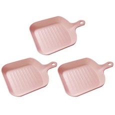 푸코 스퀘어팬 접시 3p, 핑크