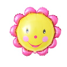 파티팝 파티용품 캐릭터2 알루미늄 풍선, 핑크플라워, 30개입