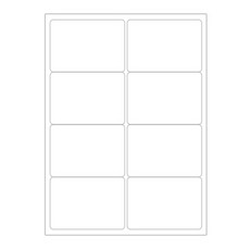 블루마토 A4 라벨지 10 백색, 8칸, 100개입