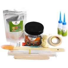 Sselpeu Julrun Maket 壁面用DIY瓷磚縫塗料 銀色雷射 100g+遮蔽膠帶+刮刀, 1套