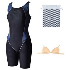 아쿠아티카 여성용 5부 반전신 수영복 AQA49246 + 언더브라 + 수영가방 세트