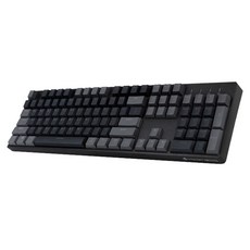 앱코 HACKER 믹스 PBT 에디션 레인보우 LED 키보드 청축 K3000, 바디(블랙) + 키캡(다크그레이 + 실버)