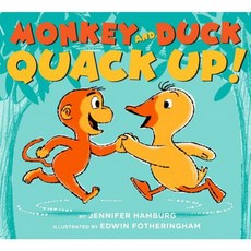 Monkey and Duck Quack Up! Hardcover, Scholastic Press