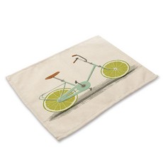 비케이 자전거 식탁매트, 2, 가로 42cm x 세로 32cm