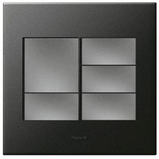 아남르그랑 아테오 와이드 5구 사각메커니즘 스위치 그라파이트, 1개