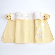 큐비앤맘 앙쥬 7부 안장형 포대기, Yellow