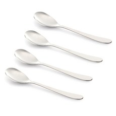 캣킨라이틀리 무지 양식 스푼, 혼합 색상, 4개입