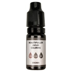 뷰티풀러 UV/LED 비비드컬러 네일 착색제 10ml, 브라운, 1개