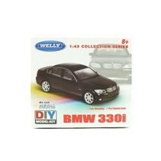 WELLY 레프리카 1/43 BMW 330i 조립 킷 다이캐스트 WE540111, BL