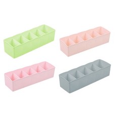 마켓감성 5칸 다용도 속옷정리함 랜덤 발송, 4개