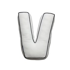 리브맘 구름솜 이니셜 알파벳 쿠션, V(백아이보리)