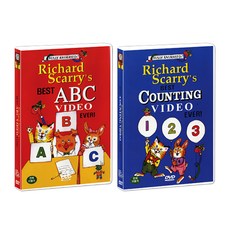 리차드 스캐리의 베스트 ABC + 베스트 카운팅 2종 DVD Richard Scarry's BEST ABC EVER & BEST COUNTING EVER SET, 2CD