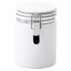 제로재팬 도자기 티 캐니스터 화이트 TEA-100 WH, 1개