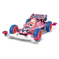 타미야 Mini 4WD Pig Racer Super II 미니카 18089, 혼합 색상, 1개