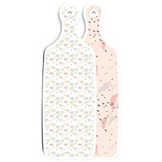 로엠디자인 양면 서빙 도마, 패턴자국, 파스텔밤하늘, 1개