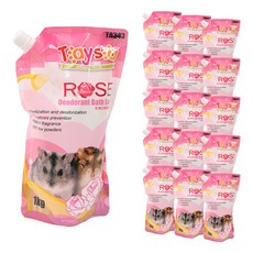TAYSA 햄스터모래 장미향, 16개, 1kg