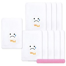 송월타월 요일기분 타올 10p + 미용32 수건, 수, 분홍, 1세트