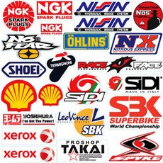 馬達貼紙摩托車改裝貼紙套組, 1套, 調音 7