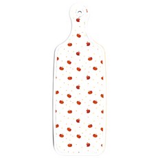로엠디자인 양면 서빙도마 오렌지넝쿨로즈, 다홍사과패턴, 1개