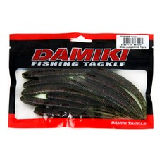 다미끼 스팅거 4인치 루어미끼 10p, 205 GREEN PUMPKIN RED, 6.2g