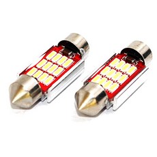 렉서스 맥스파워 광 12LED 실내등 캔버스타입 무극성 알루미늄 바디 36mm, 혼합 색상, 2개입