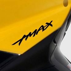 그리븐 TMAX 야마하 티맥스 바이크 데칼 오토바이스티커 10275 30cm, 유광블랙, 2개입