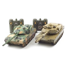 YAKO 레프리카 2.4GHz 1/28 RC배틀탱크 세트 ZTZ-96A vs M1A2 RC YAK238000SET, 혼합 색상
