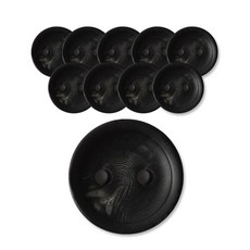 패션포인트 아고라단추 25mm, BK, 10개입
