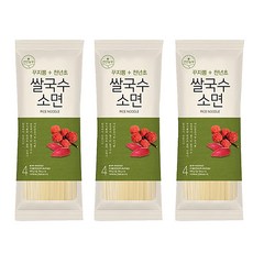 건전농부 꾸지뽕천년초 쌀국수 소면, 400g, 3개