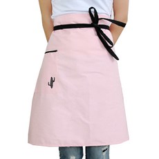 비케이 선인장 포인트 하프 앞치마, 핑크, 1개