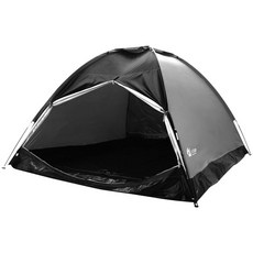 조아캠프 돔형 텐트 CT015, 블랙, 3~4인용