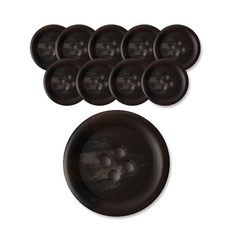동화상가몰 무광 플러스단추 30mm, DBR, 10개