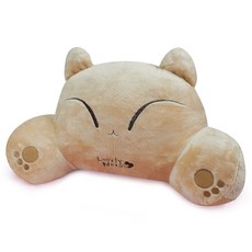 애니나라 헬로캣 EF 허리쿠션, 나루(Beige)