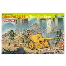 DRAGON 1/35 7 5cm PAK 97/38 W/Heer gun CREW 塑料模型, 1個