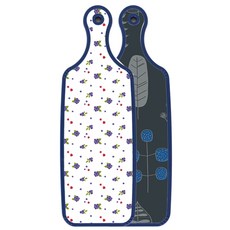 로엠디자인 블루에디션 양면 디자인 서빙도마 블루베리, 감색나무라인, 1개