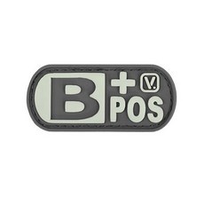 벤퀘스트 야광 혈액형 플러스 패치, 울프 그레이(B), 1개