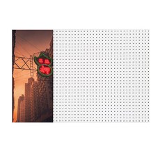앤비커머스 인테리어타공판 중국간판 좌WHITE, 1개