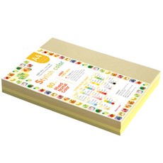 종이문화 스타일리쉬 노멀칼라 색지 혼합 176 SN-Yellow Tone 80g, A4, 260매