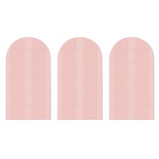 아리코 PEVA 뮤핀 슬림 방수 의류 먼지 커버 60 x 110 cm M 핑크, 1개입, 3개