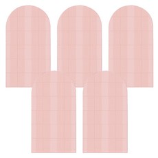아리코 PEVA 뮤핀 슬림 방수 의류 먼지 커버 60 x 110 cm M 핑크, 1개입, 5개