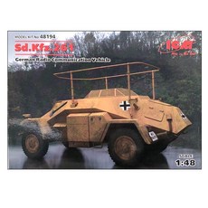 ICM 塑料模型 1/48 Sd.Kfz.261 WW2 德國無線電通信車, 1個